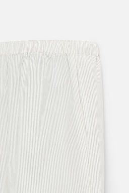 COTTON-HEMP STRIPED BERMUDA SHORTS - Zara фото 9