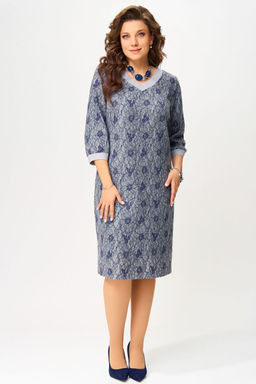 Платье FITA 5091 серо-синий