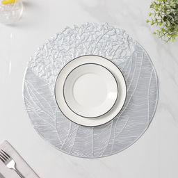 Цена за 12 шт. Салфетка сервировочная Доляна Фэйви, 3838 см, цвет серебро  фото 7