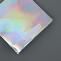 Цена за 2 шт. Пакет для торта с квадратным дном, голографический, 15×15×15 см