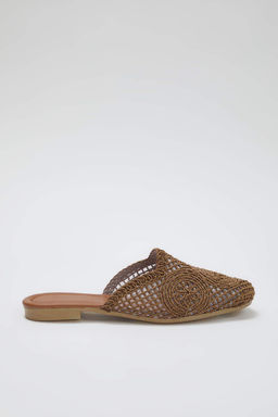 Trendyol Shoes Siyah Orgu Detayl? Kad?n Mule Terlik TAKSS24TE00000 - Trendyolmilla фото 21