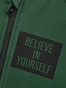 Спортивный костюм для девочки на молнии UD 7728 зелен-хаки - Mini maxi фото 7