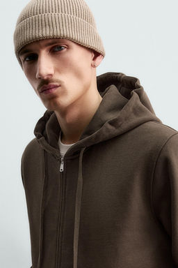 HEAVYWEIGHT HOODED ZIP-UP SWEATSHIRT ORIGINS - Zara фото 5
