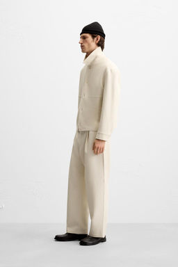 RELAXED FIT PLEATED TROUSERS - Zara фото 12