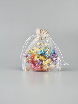 Цена за 2 шт. Набор мешков «С Новым счастьем!», органза 10 шт  10 х 12 см