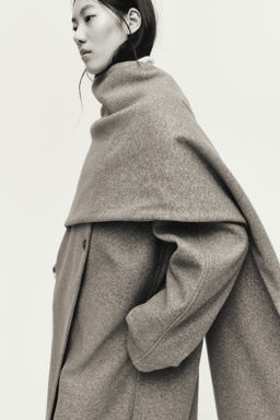 Abrigo con cuello tipo bufanda - H&m фото 4