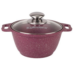 Кастрюля алюмин. 1л (стекл.крышка) (АП) Trendy style mystery (к11tsm) (Кукмара)