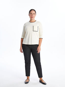 Bisiklet Yaka Nak??l? Kad?n Ti??rt