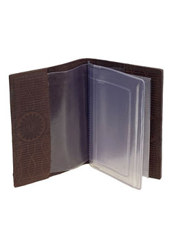 Обложка для автодокументов из искусственной кожи, цвет кофе - Greta фото 2