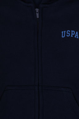 Erkek _ocuk Lacivert Fermuarl_ Kap__onlu _rme H_rka Sepette S_rpriz _ndirim - U.s. polo assn фото 4