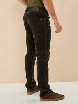 Утепленные мужские вельветовые брюки прямого кроя на флисе - Mossmore фото 30