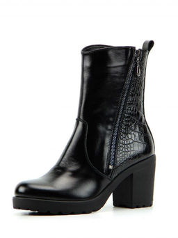 Полусапоги EDART 606.620.black-reptile/байка