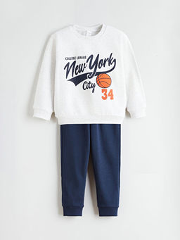 Erkek ?ocuk Sweatshirt ve Jogger E?ofman Alt? 2li