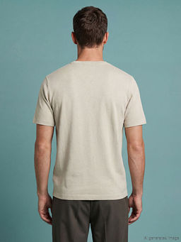%100 Pamuk Regular Fit Basic Ti??rt