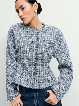 Твидовый жакет в клетку / Zarina