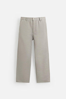 TEXTURED REGULAR FIT TROUSERS - Zara фото 27
