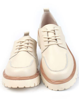 03-HY7-1D BEIGE Полуботинки женские (натуральная кожа)