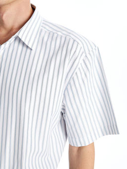 Rahat Kal?p K?sa Kollu ?izgili Erkek G?mlek