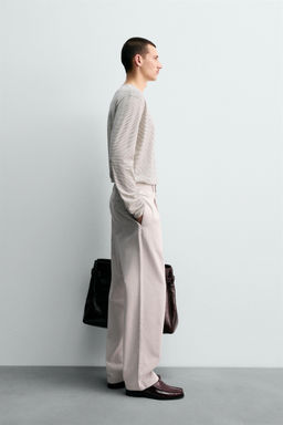 STRIPED JACQUARD T-SHIRT - Zara фото 4