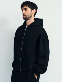 Худи relax fit на молнии / Zarina