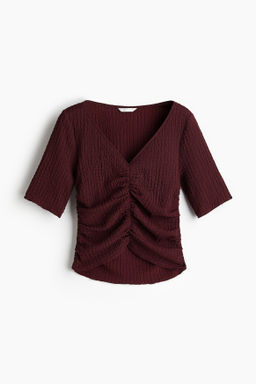 Top drapeado con textura - H&m фото 2