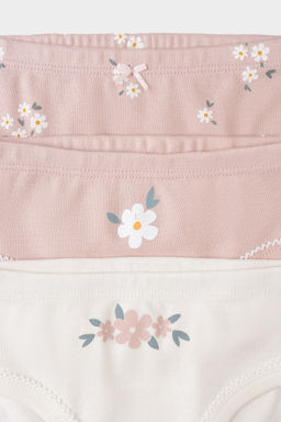 CROCKID, Трусы/ уп. Цвет: экрю, дымчатая роза, ромашковое поле
