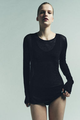 100% WOOL T-SHIRT - Zara фото 11