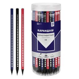 Цена за 72 шт. Карандаш чернографитный арт. 57472 / 72 СЕРЕБРИСТЫЙ ПРИНТ