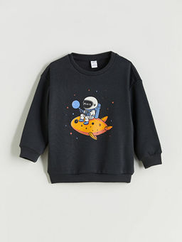Bisiklet Yaka Erkek ?ocuk Sweatshirt