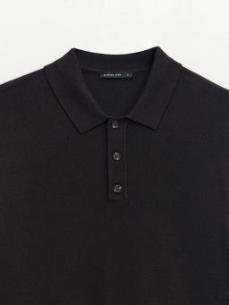 Джемпер поло из трикотажа / Zarina  фото 3