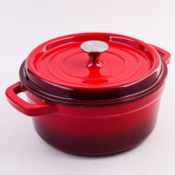 40633 Кастрюля чугун 4,7 л эмаль/покрытие красная MB (х2)