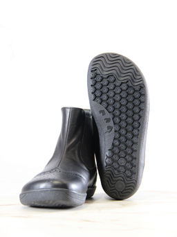 Босоногие ботинки 362.NATAbl.Черный/шерсть