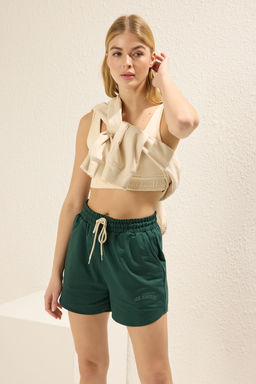 TRENDYOLMILLA Antrasit Nak?sl? Straight K?sa Sort & Bermuda TWOSS25SR00041