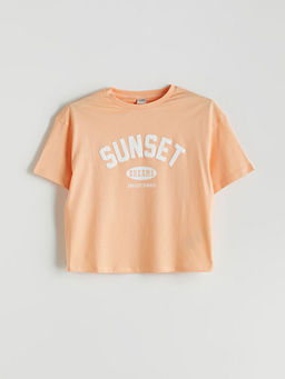 Bisiklet Yaka K?z ?ocuk Ti??rt