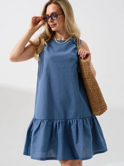 Платье "Колокольчик" хлопок со льном