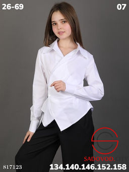 Школьная блузка для девочки - Bruno фото 2