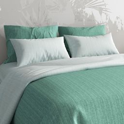 Наволочка 30х30см Бирюзово-зеленый К, с клапаном-запахом, перкаль 115г/м2, хлопок 100%, упаковка ПП 22х30см, Домашняя мода (Россия)