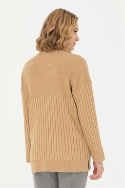 Женский свитер песочного меланжа - U.s. polo assn фото 5