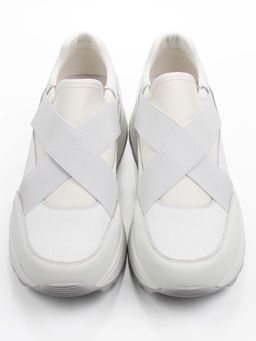 03-A1030-9 WHITE Кроссовки женские (натуральная кожа)