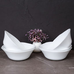 Набор суповых квадратных тарелок 6 штук 500 мл 165 мм белый / FSW-65XN (WHITE) /уп 10 /704204 - Галеонтрейд фото 6