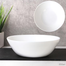 Салатник 550 мл Евро Дэй тарелка глубокая LYG60 (white) (уп72)