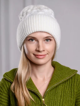 Теплая зимняя шапка бини из нежнейшей ангоры - Pretty mania фото 13