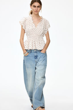 Blusa de manga circular con peplum - H&m фото 7