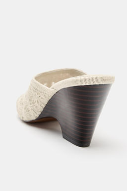 SANDALIA CU?A CROCHET / Blanco Crudo - Zara фото 4