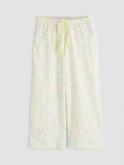 Bisiklet Yaka Bask?l? Kad?n Pijama Tak?m