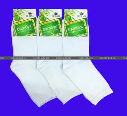 Цена за 12 пар. Носки мужские белые 41-47 (фактически 41-44) - For you фото 5