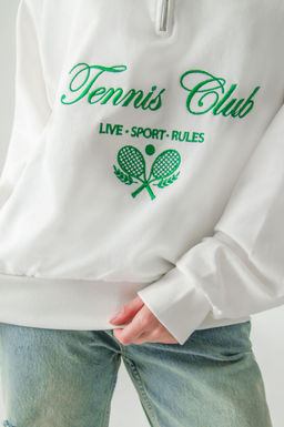 Арт. 1-5138 Свитшот женский полузамок 44-50 (4 шт) Цвет:молочный - Калинка фото 10