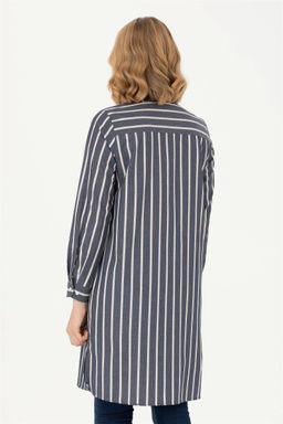 Женская темно-синяя рубашка с длинным рукавом - U.s. polo assn фото 5