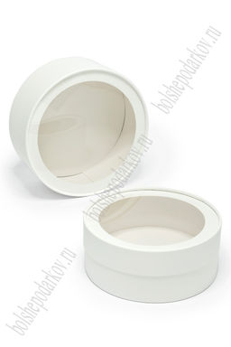 Коробки круглые 2 в 1, 21*8,5 см, белый