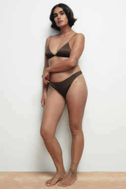 TEXTURED SILK THONG - Zara фото 2